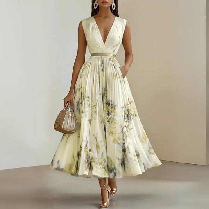 Fotini - Luchtige Mouwloze Zomer Maxi Jurk