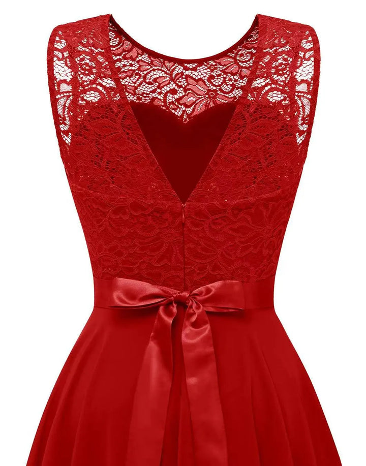 Donatella - Bloemenjurk High-Low Bruidsgast Jurk