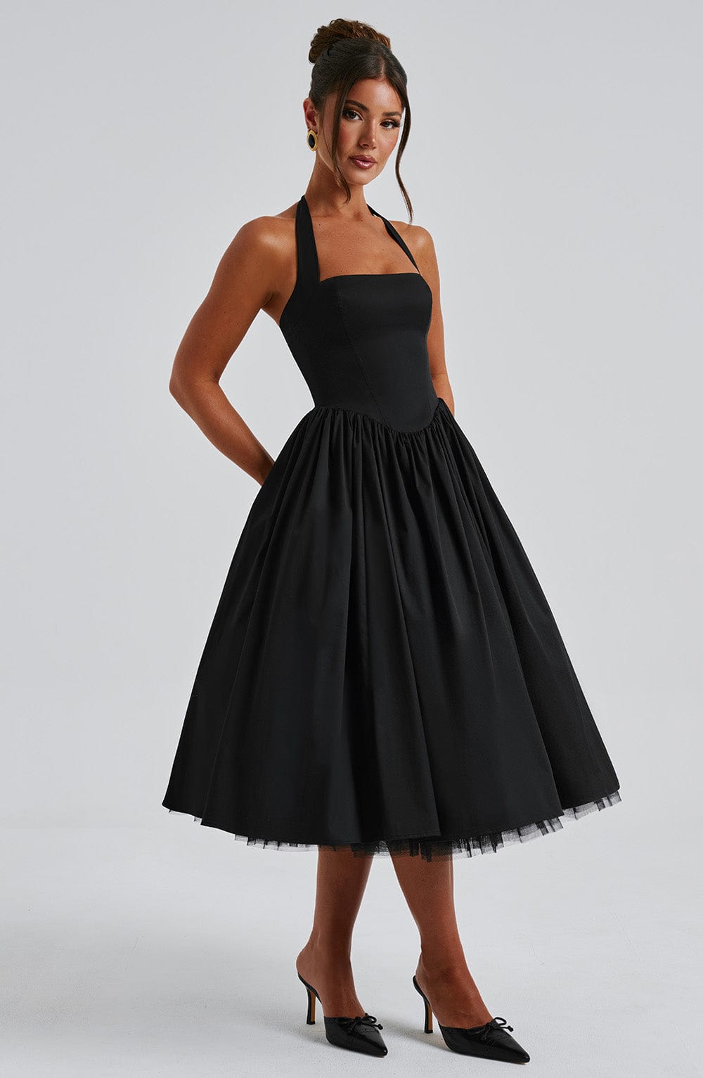 Ismeralda - Halter Midi Bruidsgast Jurk