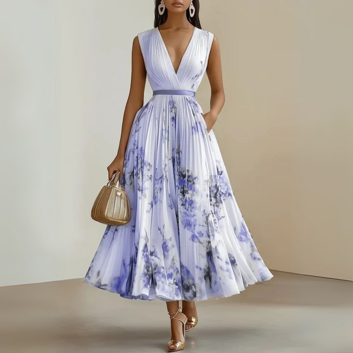 Fotini - Luchtige Mouwloze Zomer Maxi Jurk