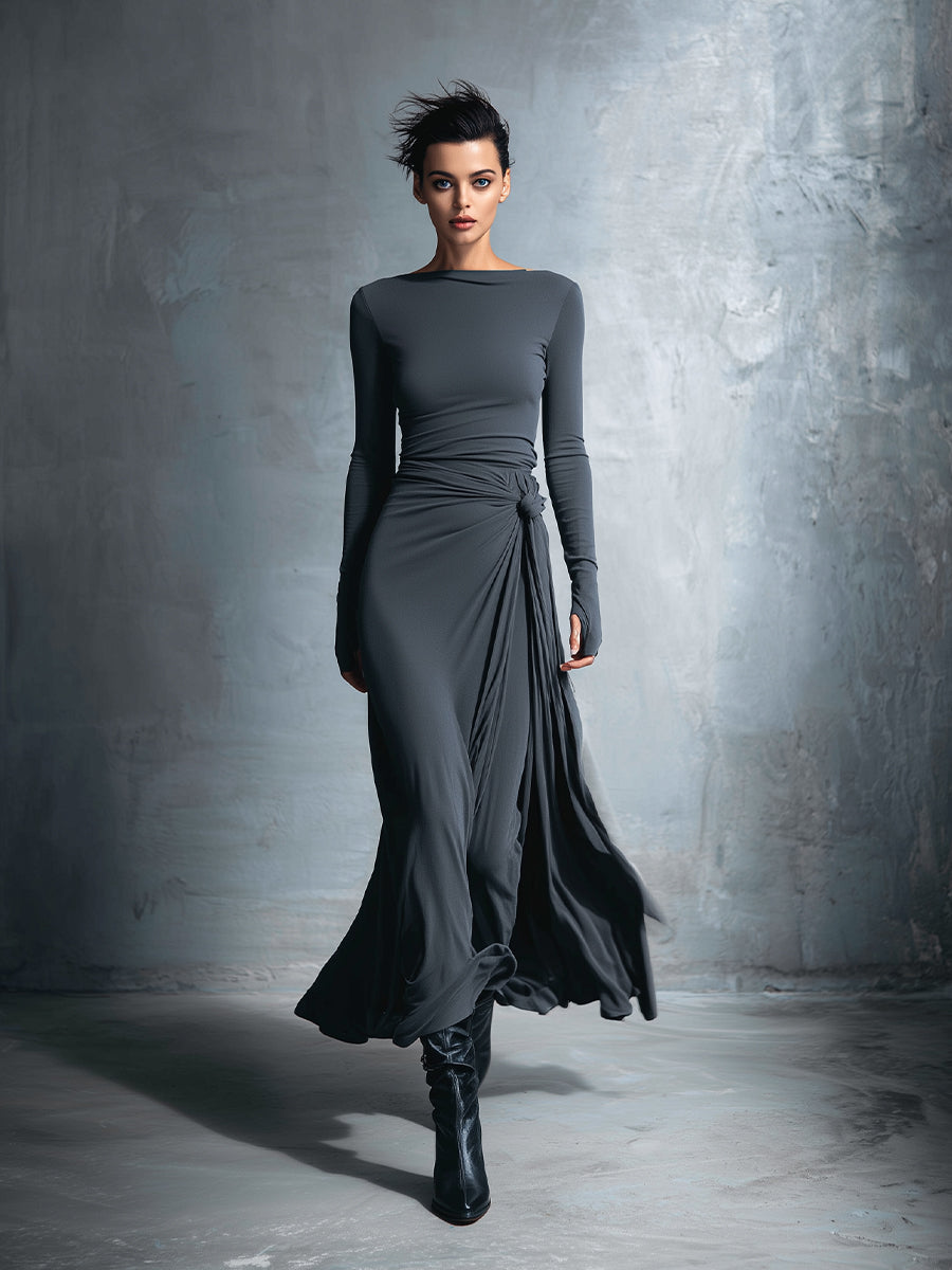 Eunice - Wikkel Maxi Jurk