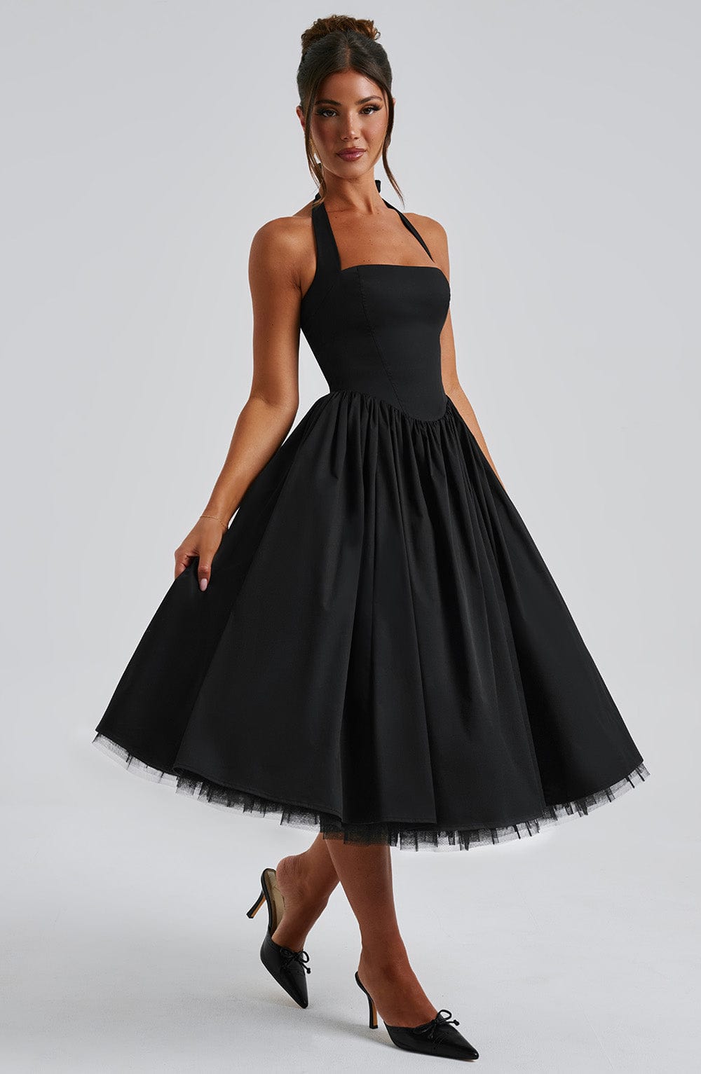 Ismeralda - Halter Midi Bruidsgast Jurk