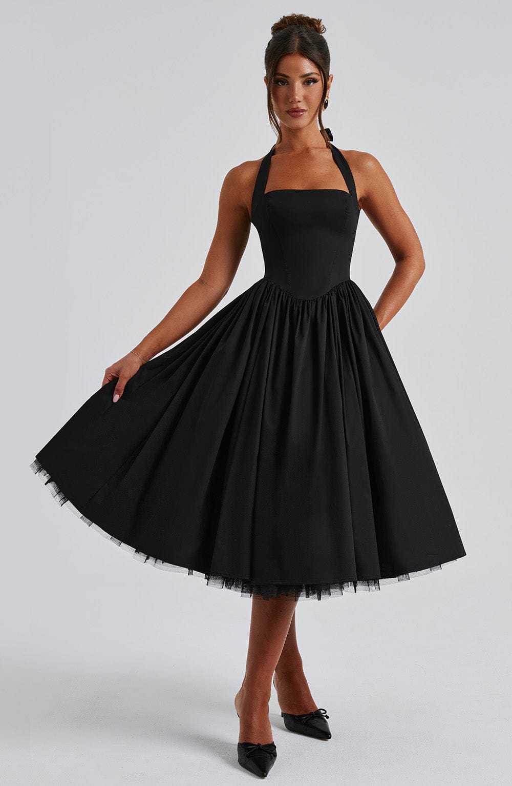 Ismeralda - Halter Midi Bruidsgast Jurk