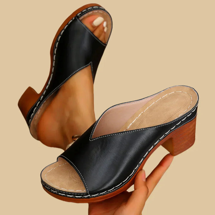 Hermia – Orthopedische Sandalen met Dikke Hak
