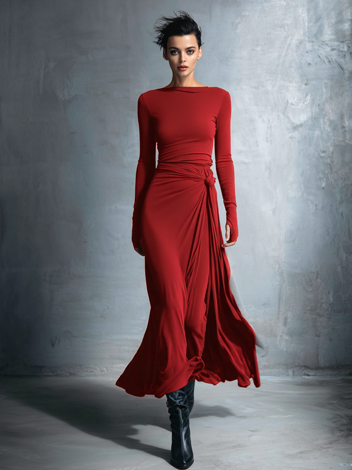 Eunice - Wikkel Maxi Jurk