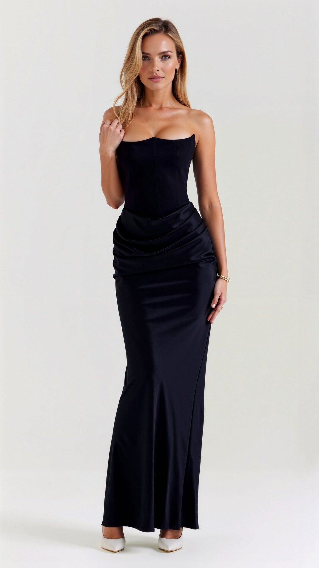 Marit - Elegante Column Maxi Jurk