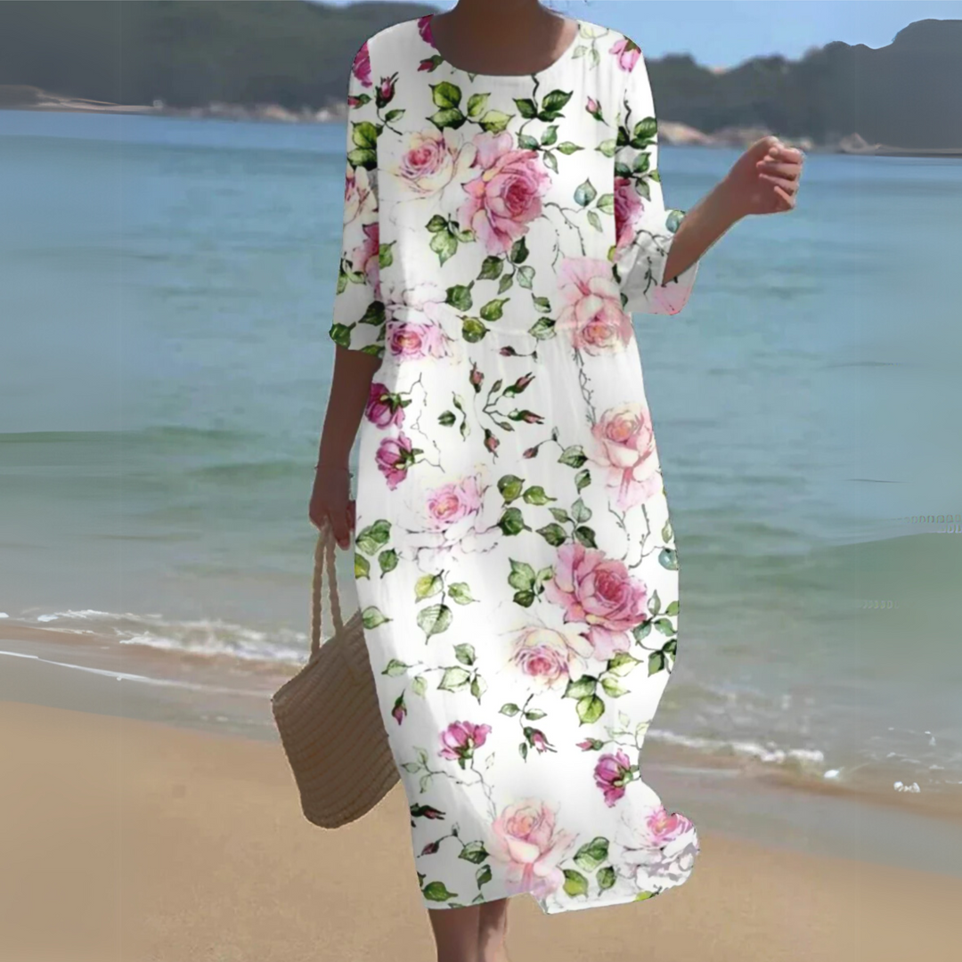 Willemina - Volledige Bloemen Maxijurk