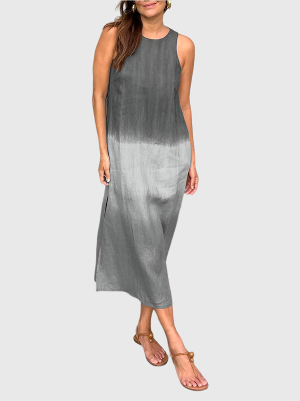 Aurevina - Dames Jurk Mouwloos Ombre Midi