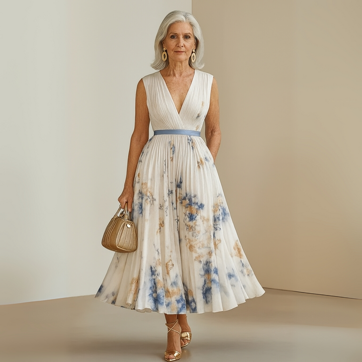 Fotini - Luchtige Mouwloze Zomer Maxi Jurk