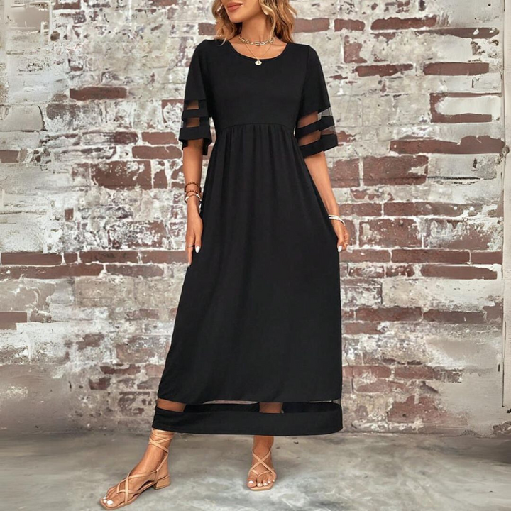 Isa - Maxi Jurk met Statement Mouwen