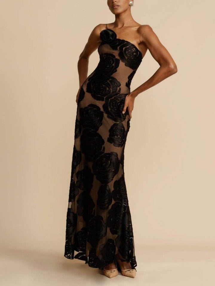 Angelina - Maxi Bloemen Bruiloft Gast Jurk voor Dames