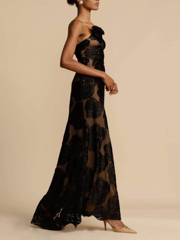 Angelina - Maxi Bloemen Bruiloft Gast Jurk voor Dames
