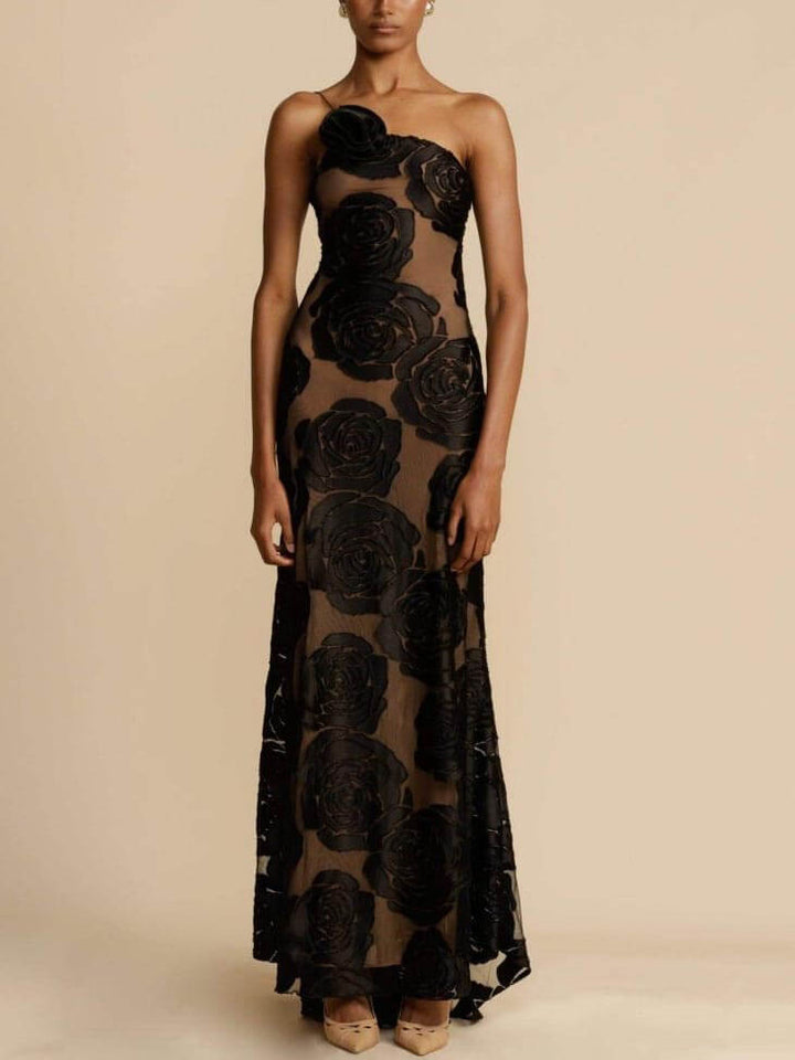 Angelina - Maxi Bloemen Bruiloft Gast Jurk voor Dames