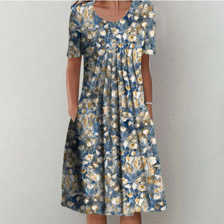 Elisa - Praktische elegantie bloemen jurk