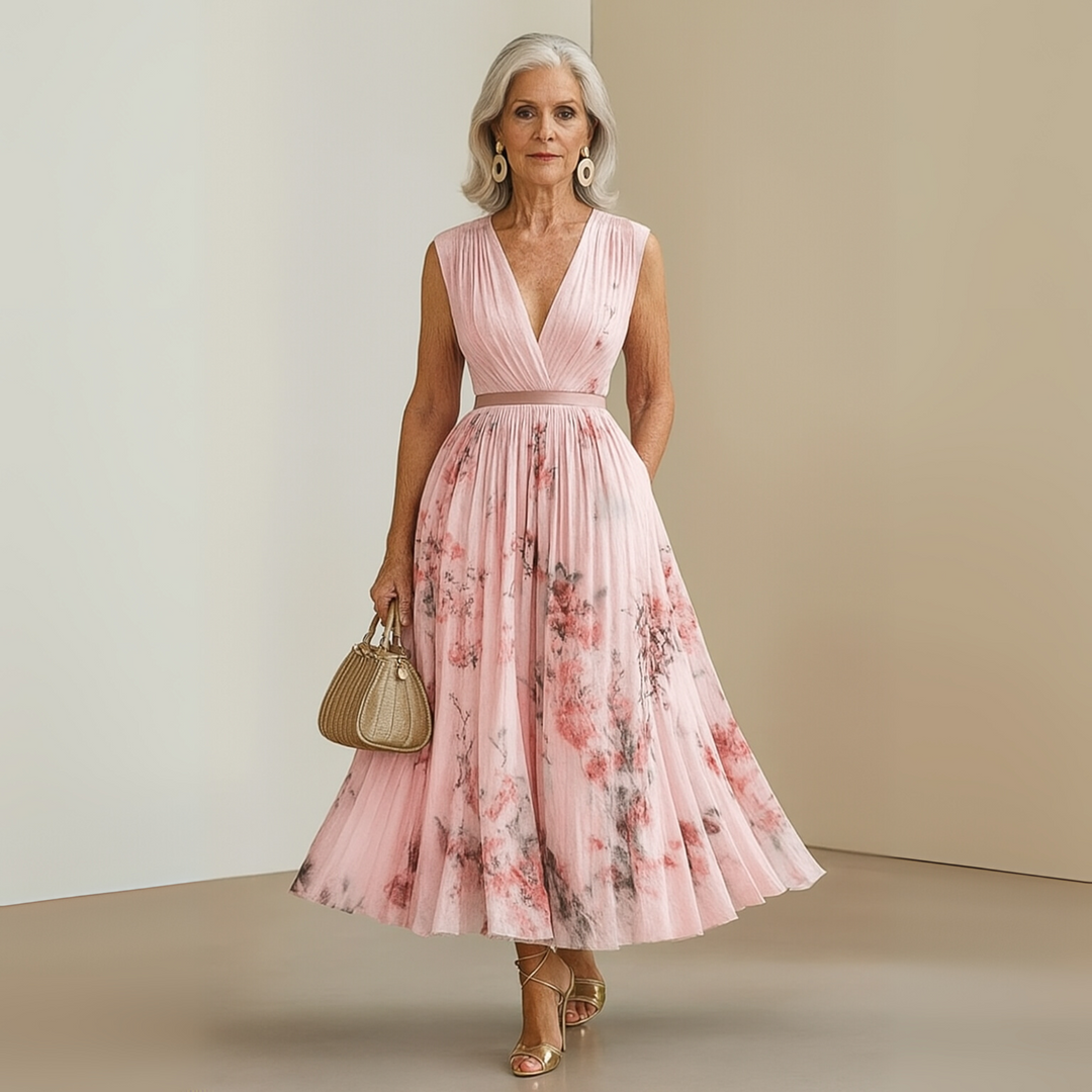 Fotini - Luchtige Mouwloze Zomer Maxi Jurk