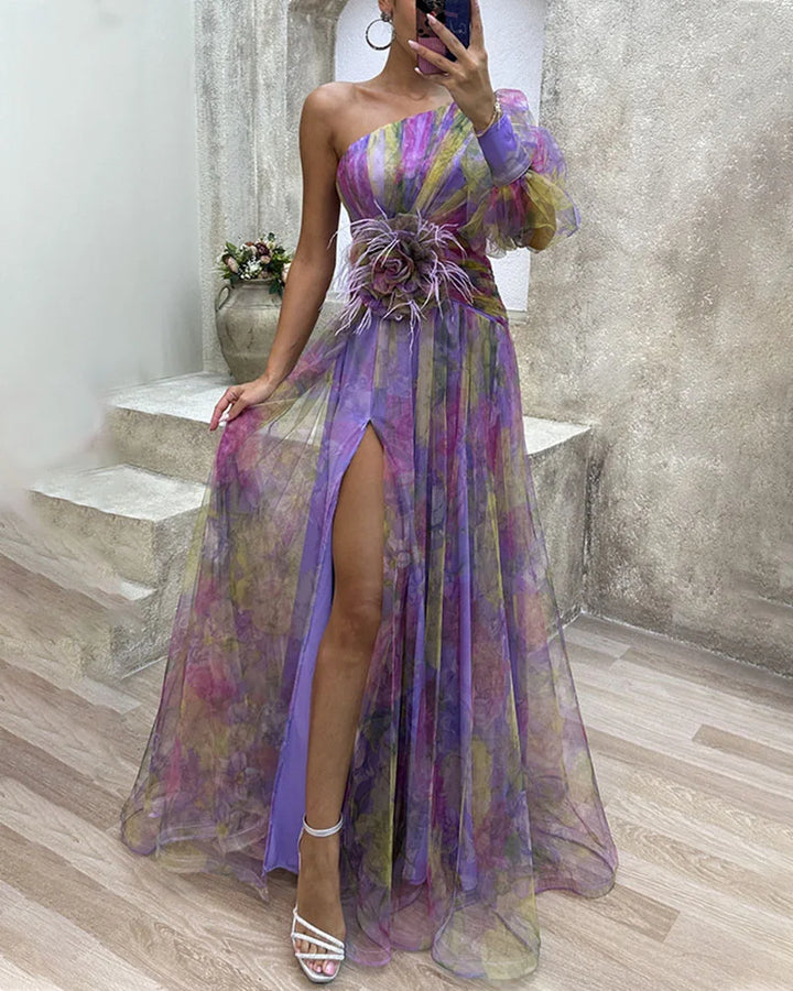 Cecilia – Dames Bruiloft Gast Wrap Jurk