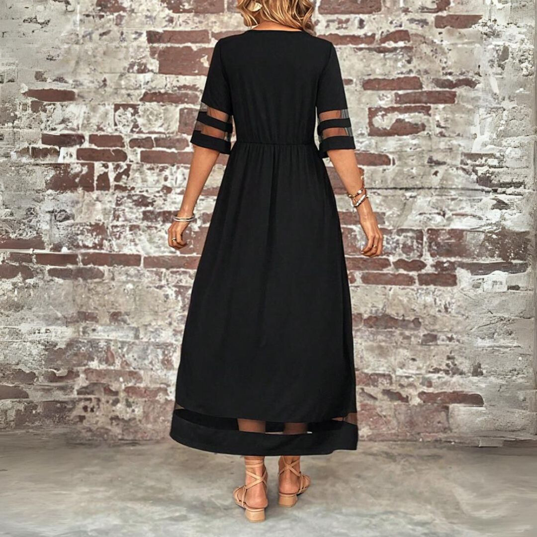 Isa - Maxi Jurk met Statement Mouwen