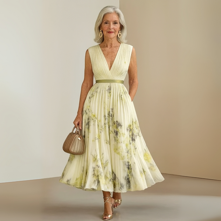 Fotini - Luchtige Mouwloze Zomer Maxi Jurk