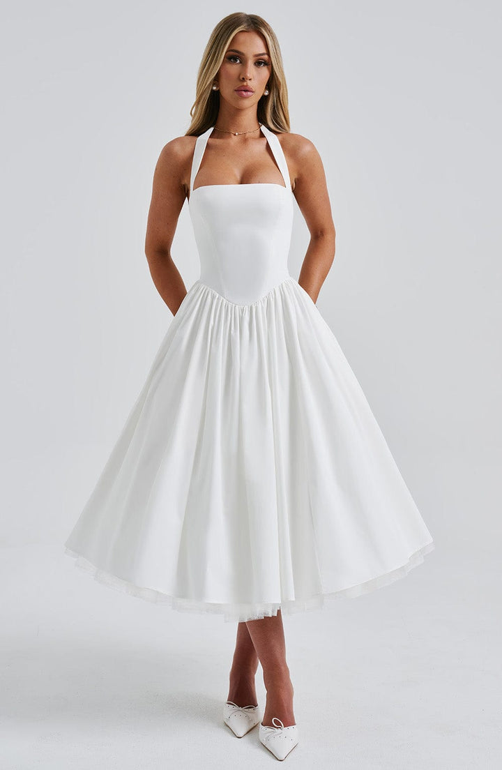 Ismeralda - Halter Midi Bruidsgast Jurk