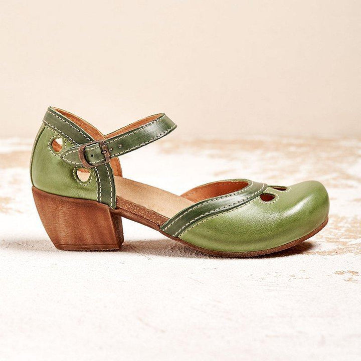 Evelina – Dames Orthopedische Lage Hak Platte Sandalen