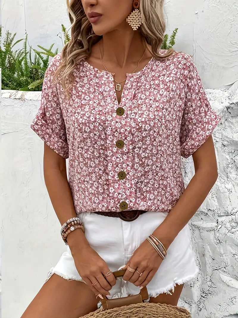 Sofia – Dames Blouse met Bloemenprint