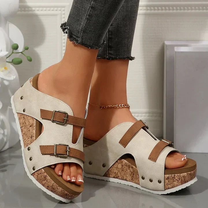 Themis – Dames Orthopedische Platform Wedge Sandalen