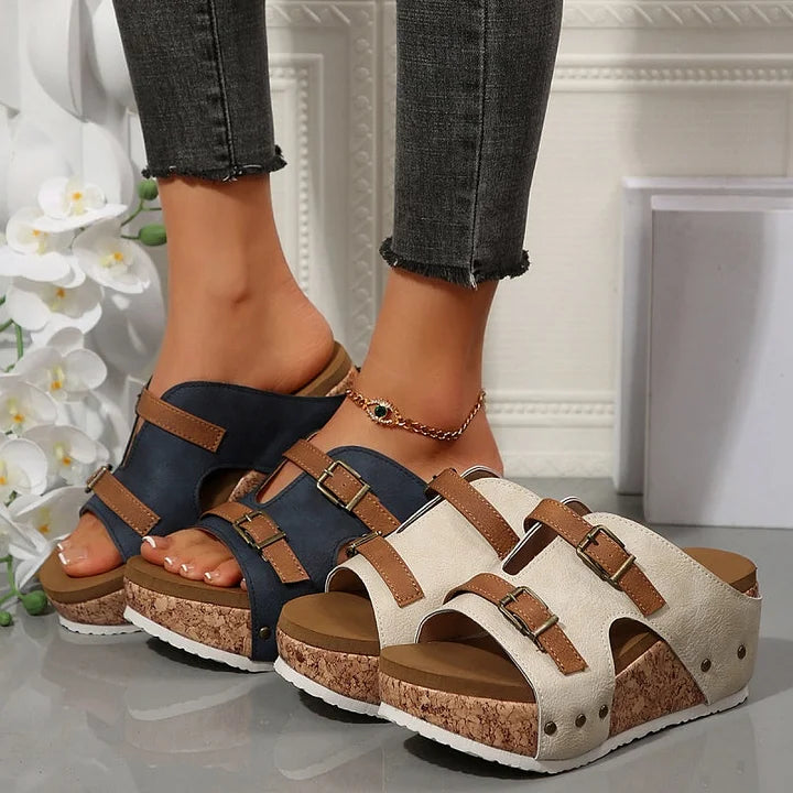 Themis – Dames Orthopedische Platform Wedge Sandalen