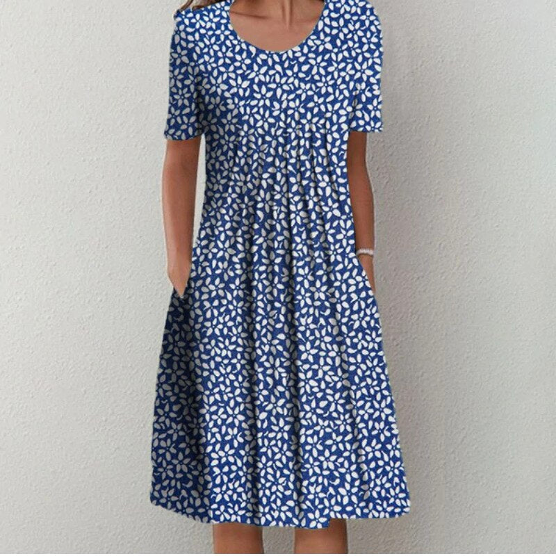 Elisa - Praktische elegantie bloemen jurk