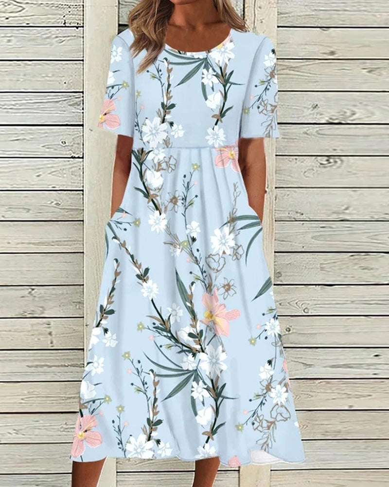 Silvestra – Geprinte Midi Jurk