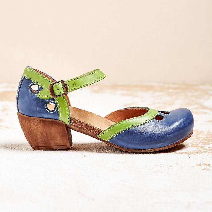 Evelina – Dames Orthopedische Lage Hak Platte Sandalen
