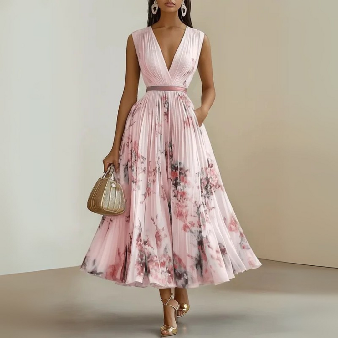 Fotini - Luchtige Mouwloze Zomer Maxi Jurk
