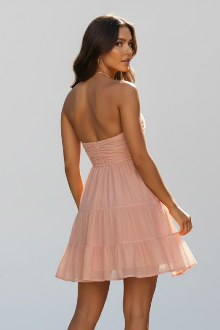 Alessandra - Luchtige charme mini jurk