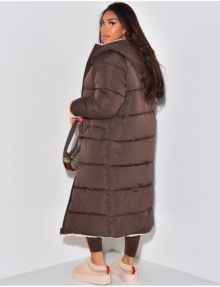 Jessica - Gewatteerde Lange Winterjas