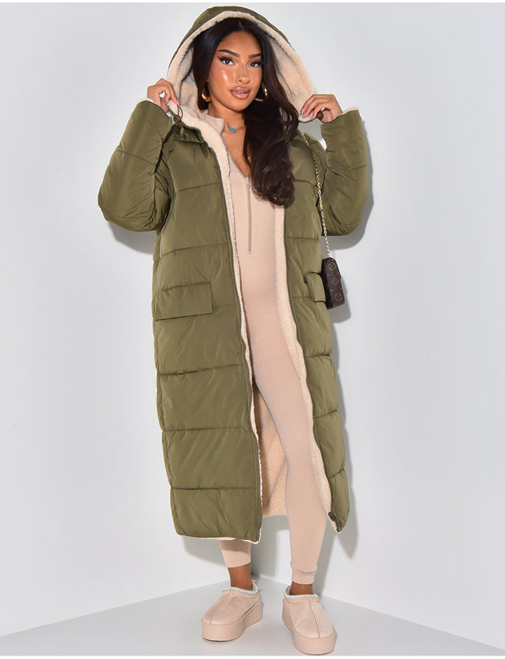 Jessica - Gewatteerde Lange Winterjas