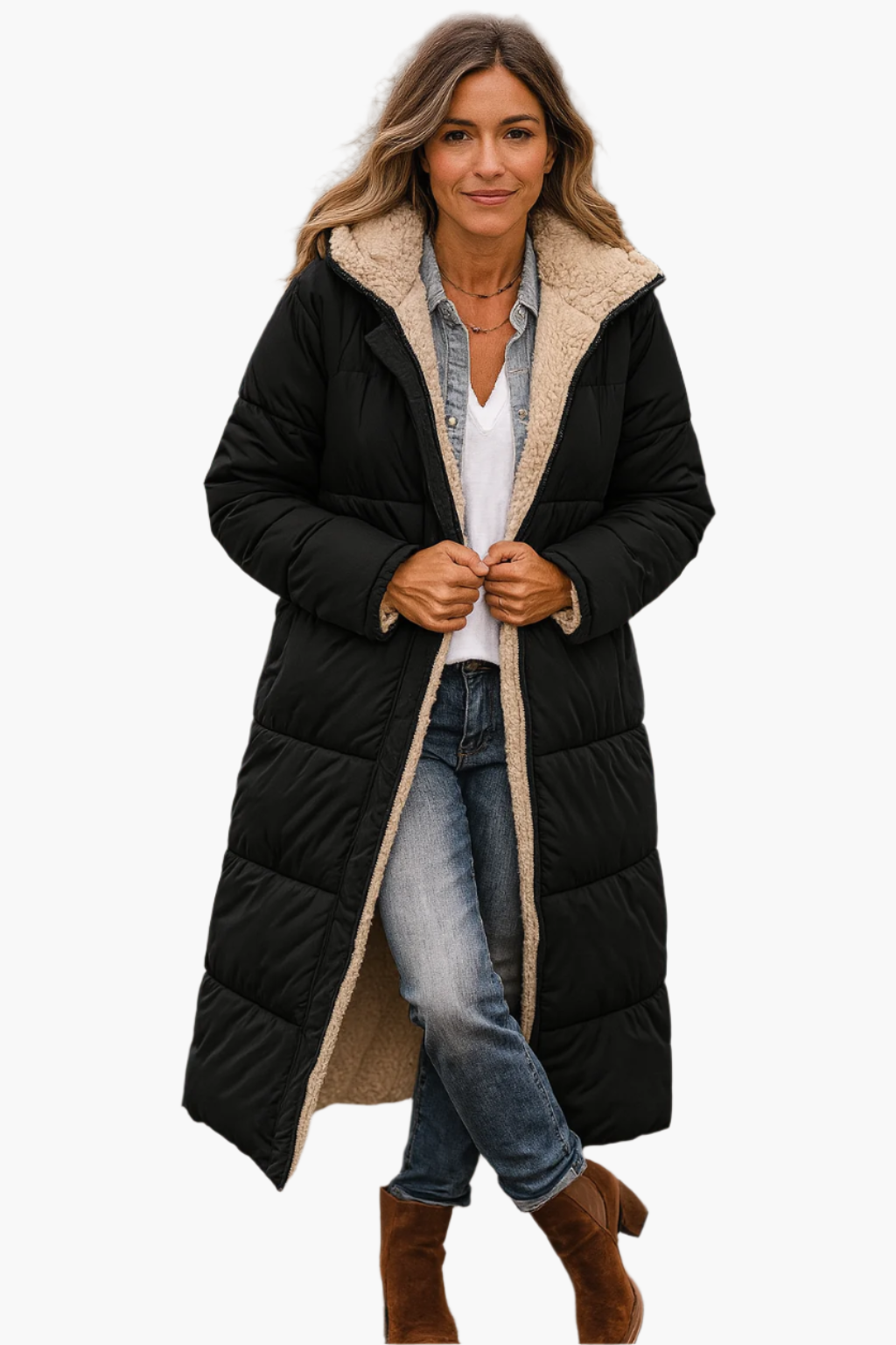 Valentina - Cozy Elegantie Winterjas