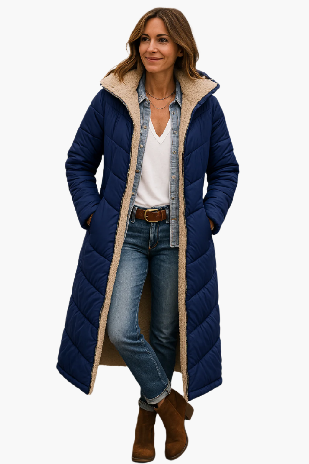 Valentina - Cozy Elegantie Winterjas