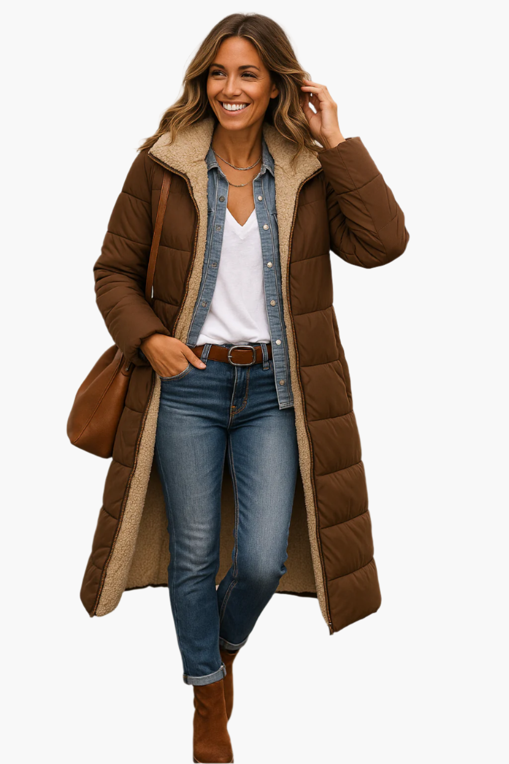 Valentina - Cozy Elegantie Winterjas
