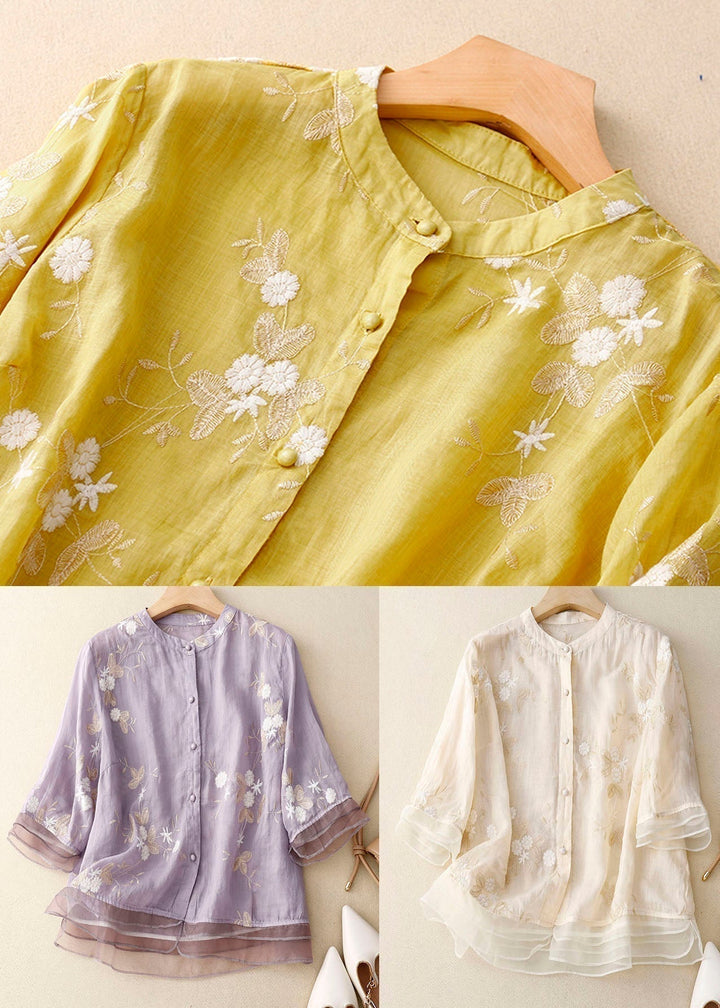 Rosanna – Dames Blouse met Geborduurde Details