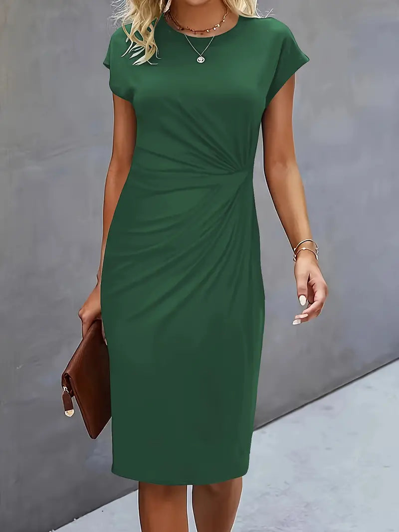 Aretha – Dames Katrien Midi Jurk Tijdloze Snit