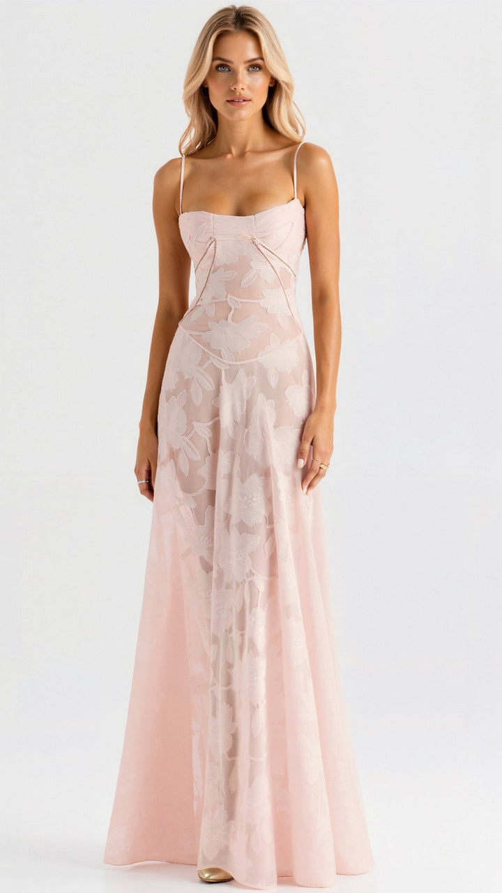 Linde - Verfijnde Bustier Maxi Jurk