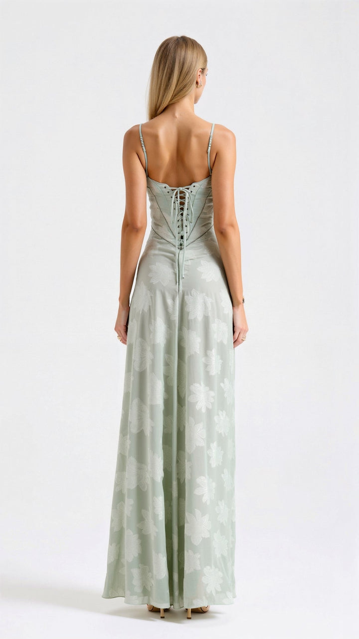 Linde - Verfijnde Bustier Maxi Jurk
