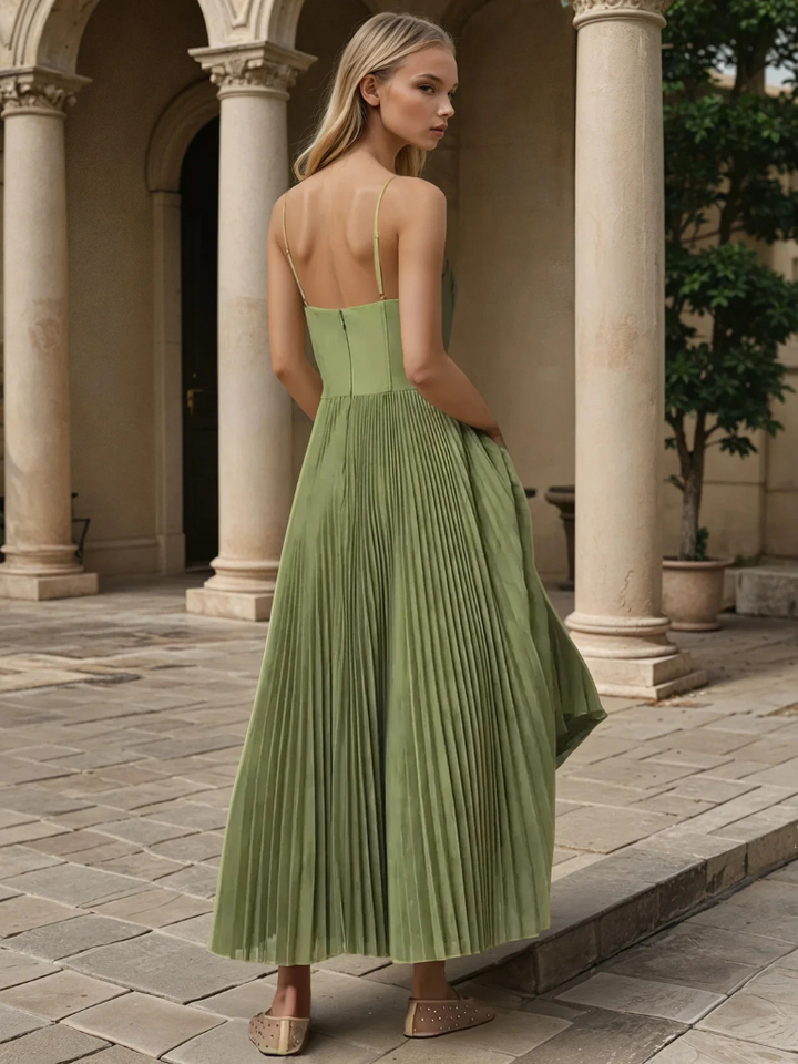 Rosetta - Dames Jurk Sleeveless Pleated Maxi