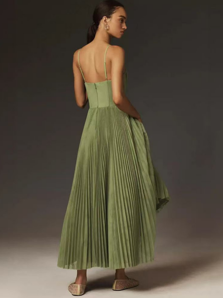 Rosetta - Dames Jurk Sleeveless Pleated Maxi