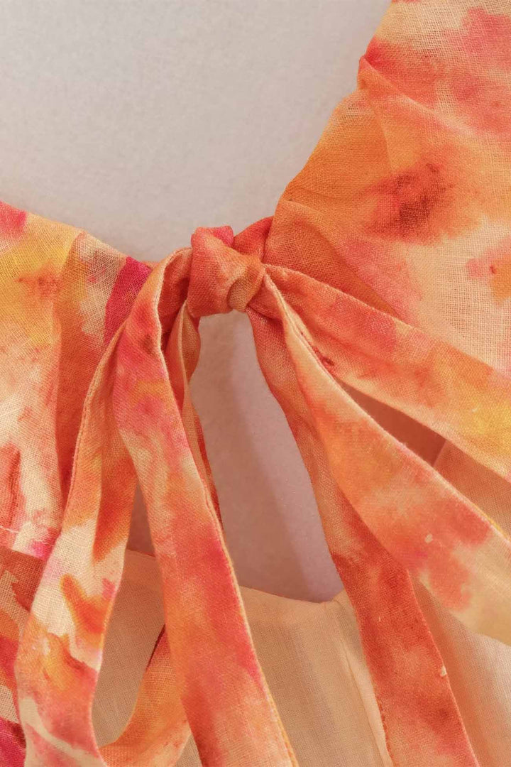 Sophia – Dames Bloemen Elegante Ruffle Maxi Jurk