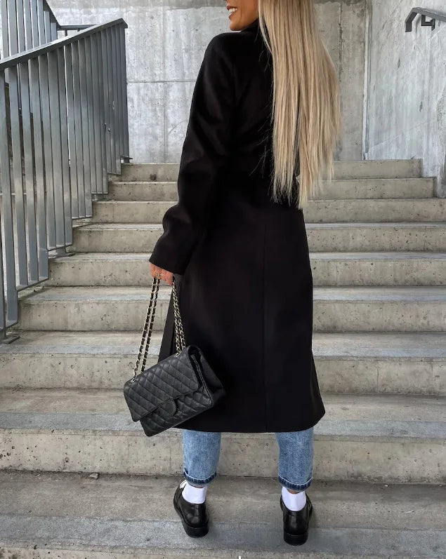 Abigail - Elegante Lange Trenchcoat