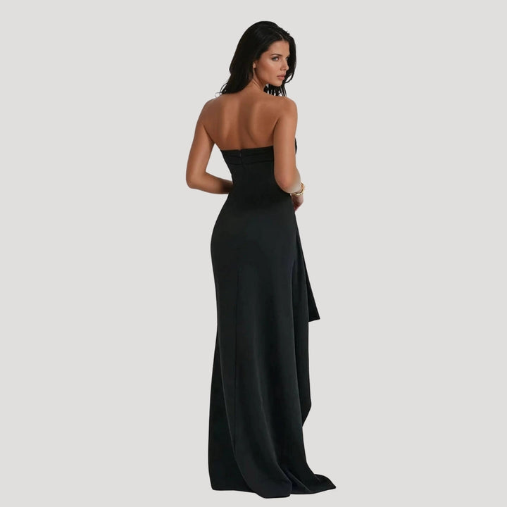 Noor - Strakke strapless maxi jurk voor dames