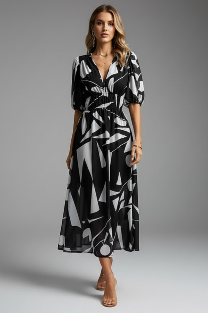 Rosalia - Zomerse charme bloemen jurk