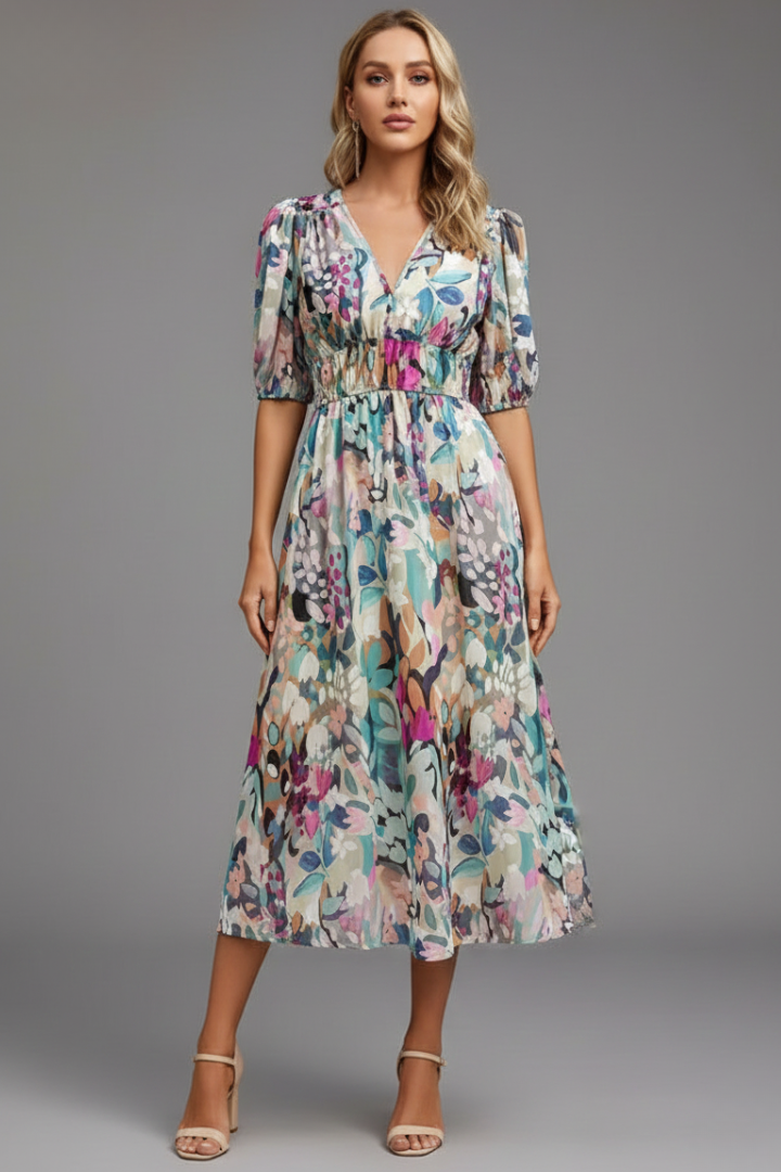 Rosalia - Zomerse charme bloemen jurk