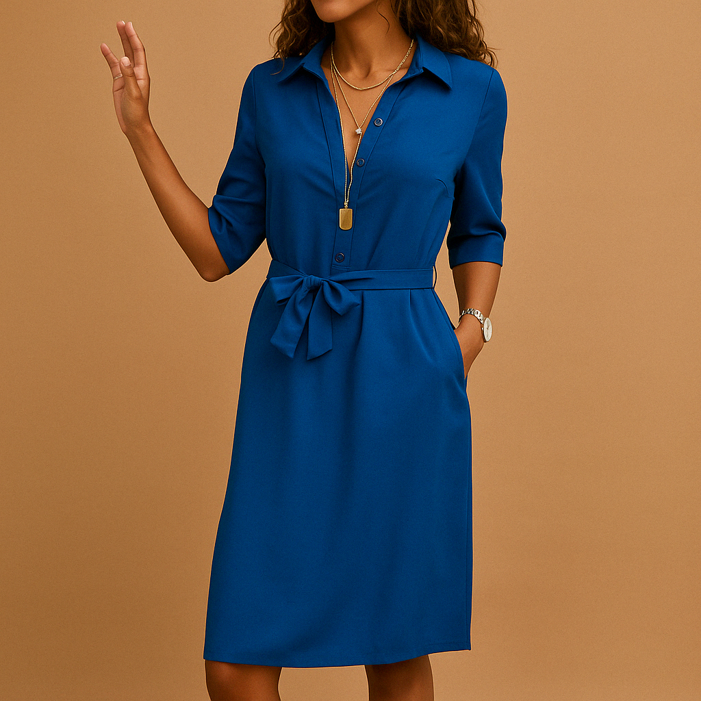 Melina – Dames Midi Casual Everyday Jurk