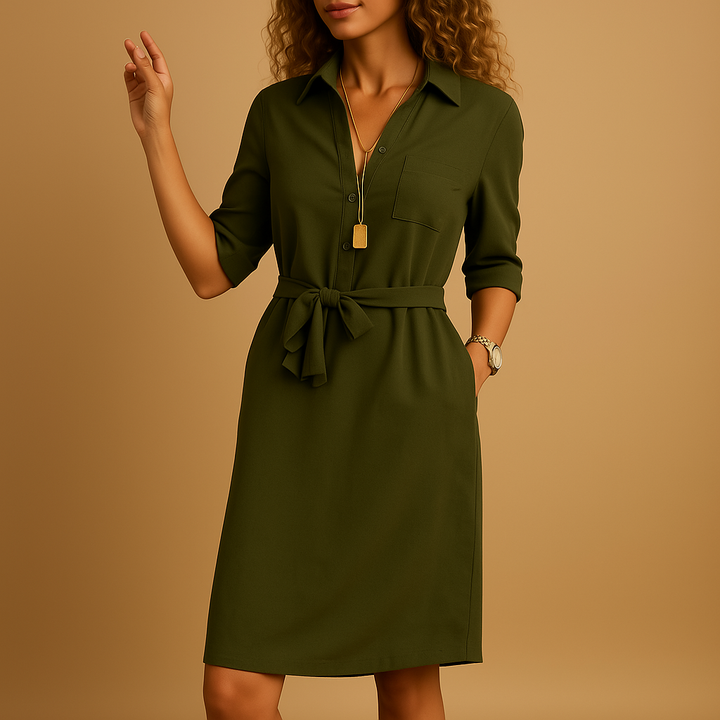 Melina – Dames Midi Casual Everyday Jurk